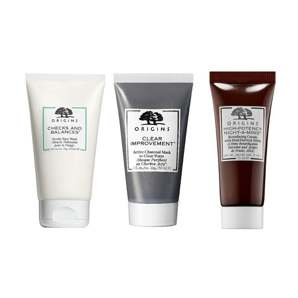 Origins Other - Origins • Skincare Travel Kit- Cleanser, Face Mask, Overnight Moisturizing Cream